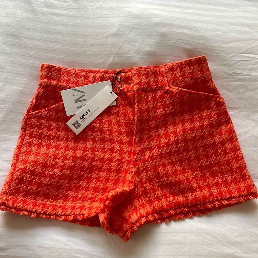 ZARA Burnt Orange Shorts NWT size S